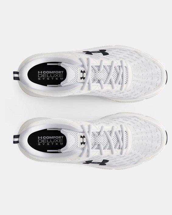 Men's UA Charged Assert 10 Running Shoes, White, pdpMainDesktop image number 2